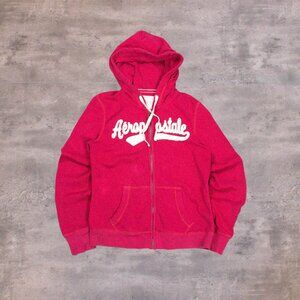 Vintage VTG Y2K 00's Aeropostale Mall Core Grunge Pink Hoodie